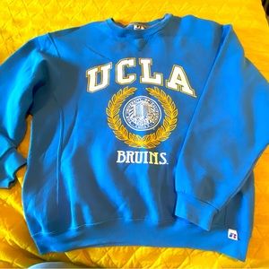 Vintage UCLA sweatshirt. Gently worn. Minimal signs of age. Large. Russell.